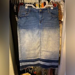 Be Girl Stretchy modest denim skirt!